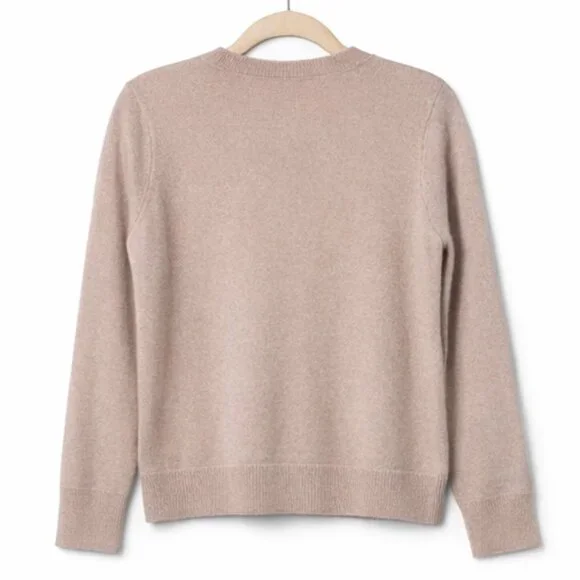 Nordstrom 100% Cashmere Crewneck Sweater – Tan Memoir – XS (NWT) - Picture 2 of 9